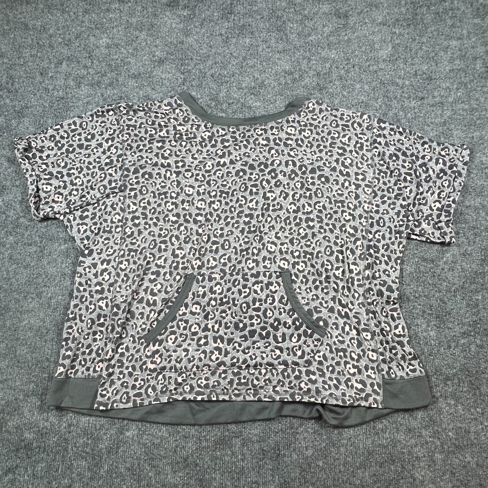Secret Treasures Pajama Top Women 3X Multicolor Leopard Print Stretch Sleep Wear